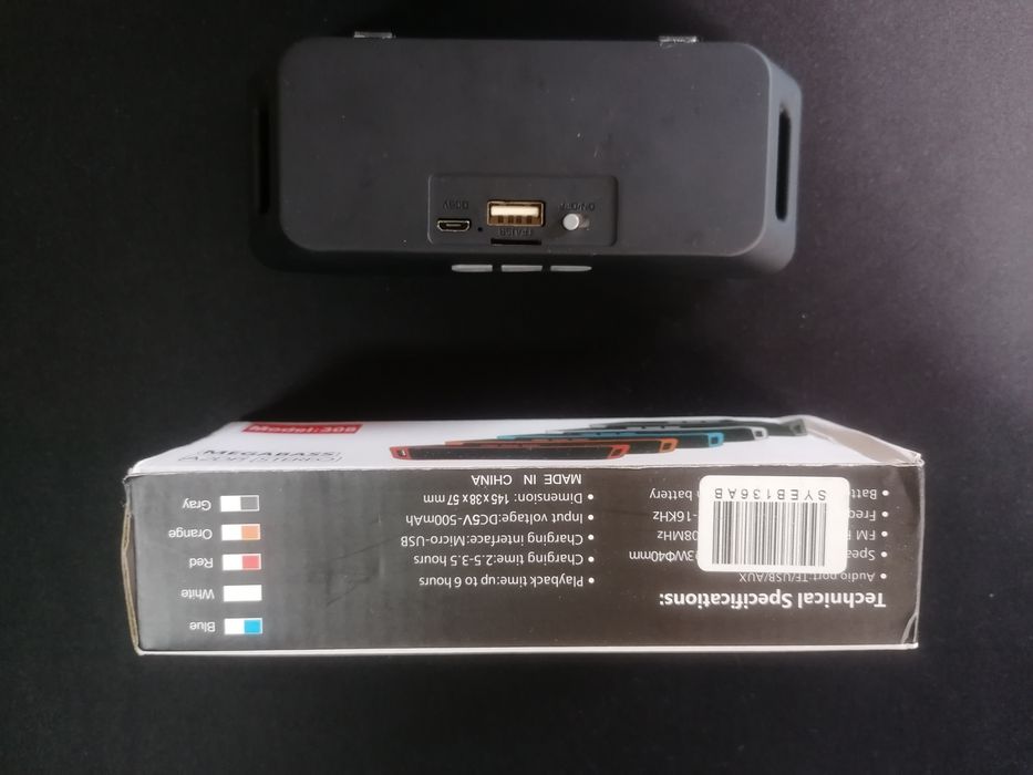 Coluna de Som Megabass 308 - TF/USB/AUX/FM