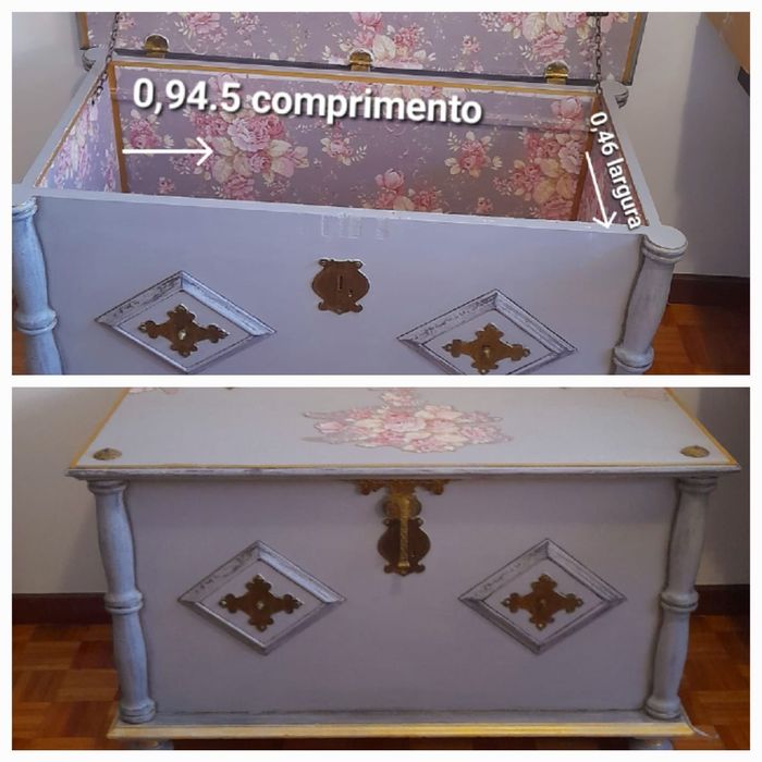 Baú antigo restaurado