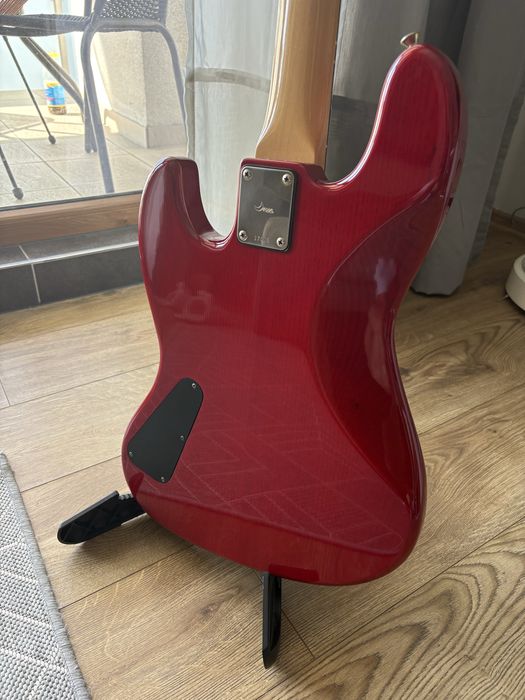 Gitara basowa Moon JB-4 / JB-175 Custom (P.G.M. Japan) – Ebony, Bartolini