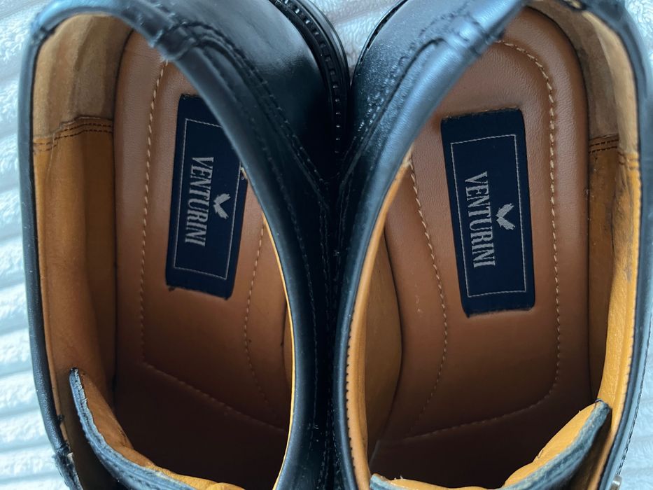 Venturini męskie skórzane półbuty trzewiki 42