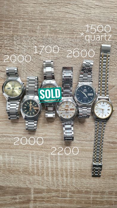 Японські годинники Orient Three Stars, SK, механіка та кварц