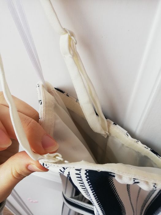 Kombinezon w paski gorset impreza wesele H&M S 36