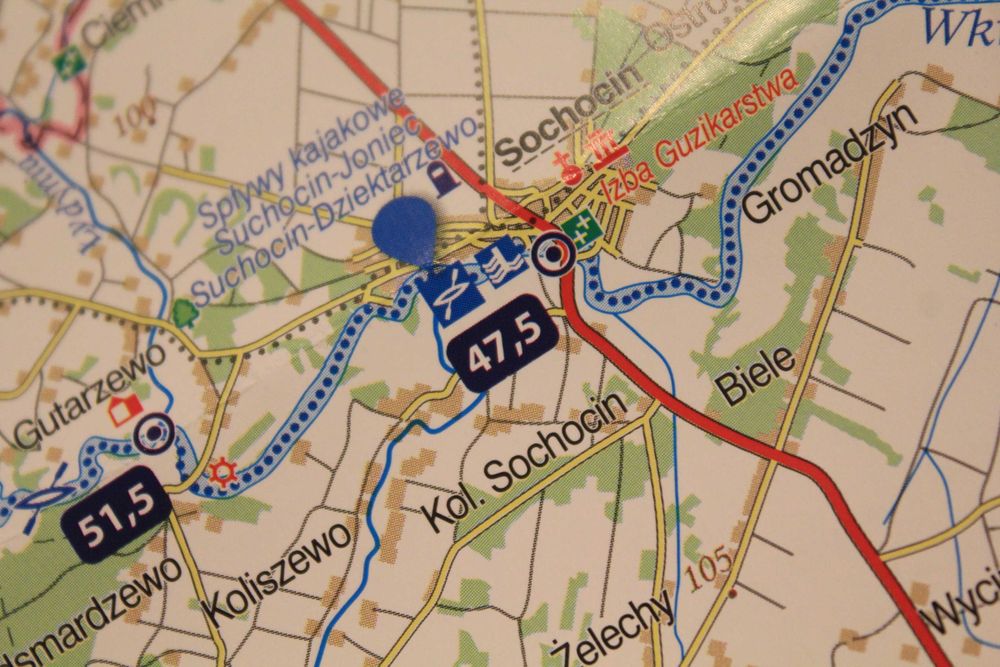 Wokół szlaku kajakowego Wkry - przewodnik mapa - 1713