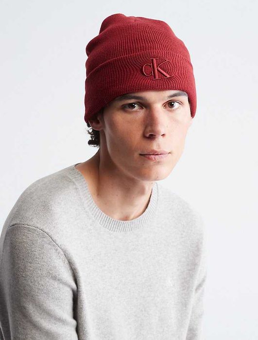 Новая зимняя шапка calvin klein ( ck red hat ) с америки