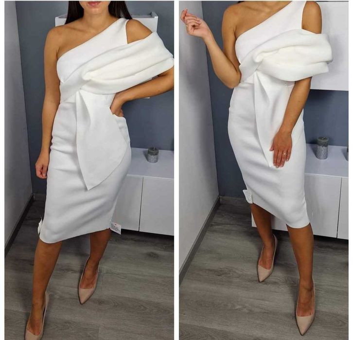 Sukienka na jednoramie