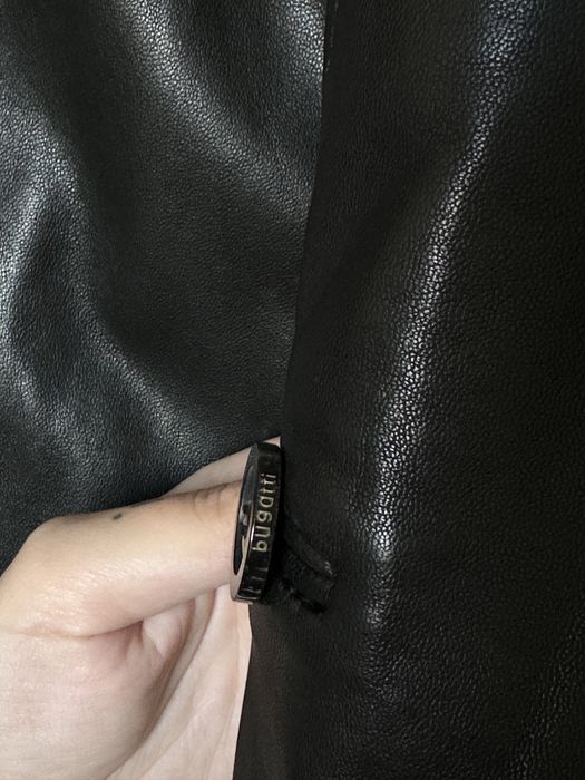 Подовжений шкіряний піджак Bugatti