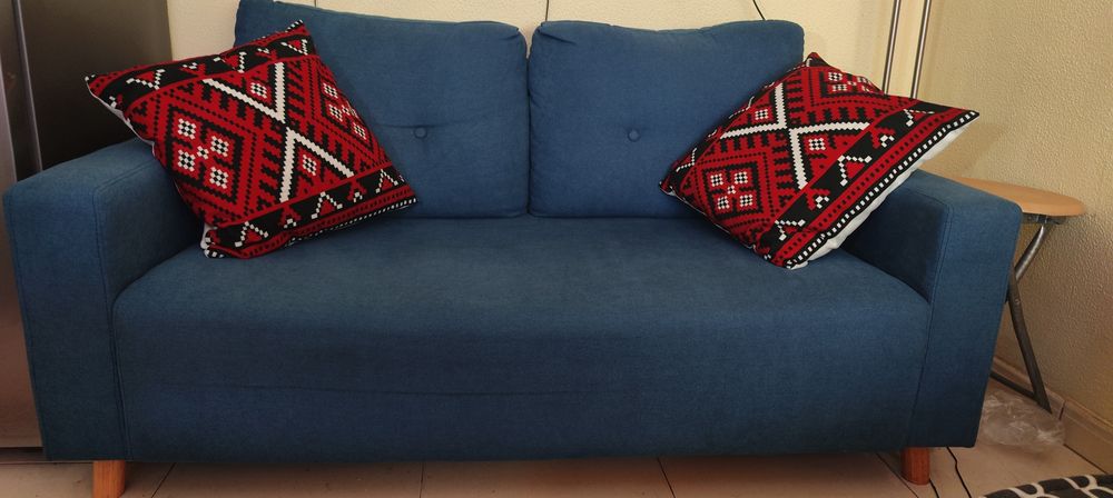 Sofá 2 lugares , azul