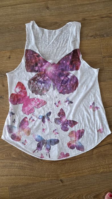 Bokserka bluzka mgiełka rozmiar s H&M