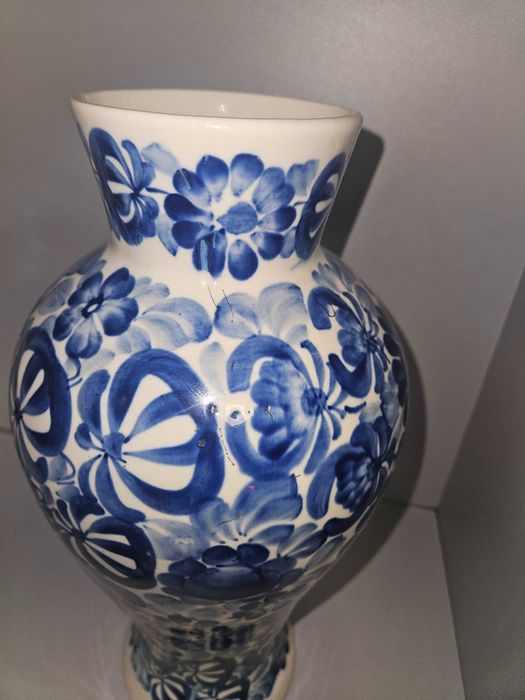 Porcelana fajans WŁOCŁAWEK duży wazon 44cm