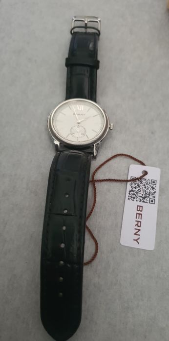 BERNY Men's Luxury Ultra-Thin Quartz Dress Watch (Model 2944M-B)