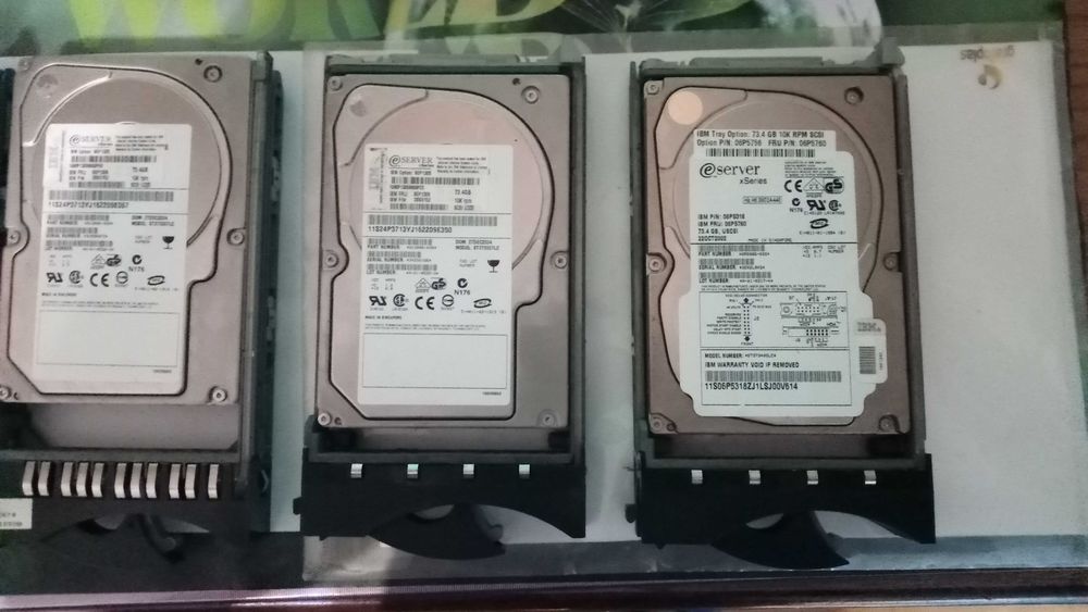 Discos Scsi 73.4Gb IBM Servidor
