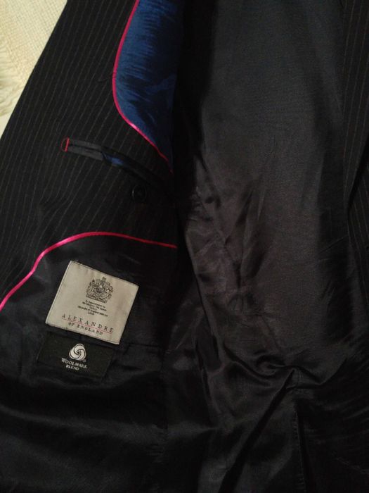 marynarka męska wełniana w paski Aleksander Piękna