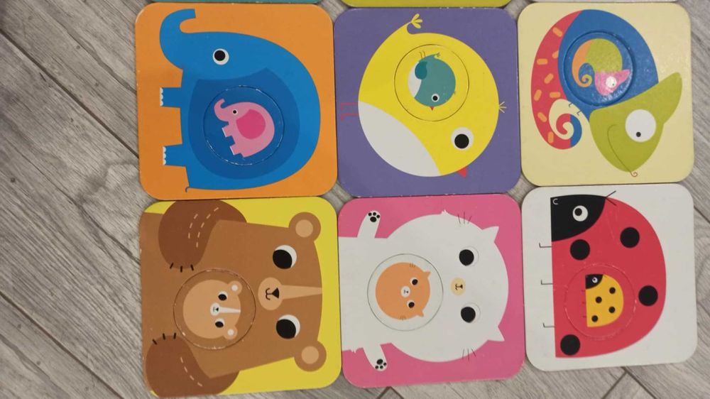 Puzzle z dziurką, zwierzątka. Czuczu- kompletne