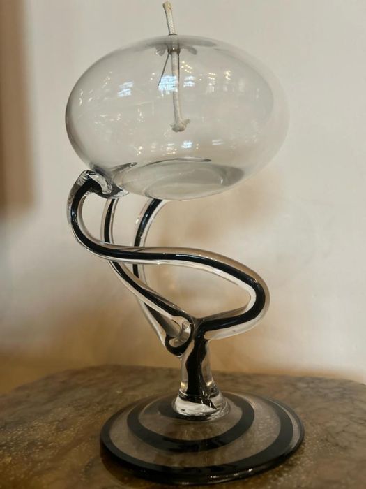 Lampa ze szkła artystycznego - piękna - okazja