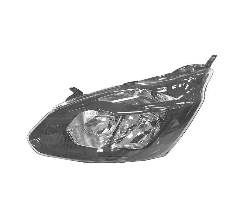 FAROL ESQ FORD TRANSIT CUSTOM 13-19 PRETO