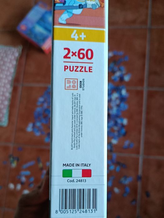 Puzzle Clementoni Super Color 2x60 Bluey