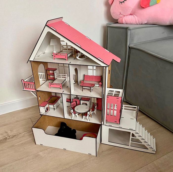Ляльковий будиночок—НОВИЙ‼️ дитячий, деревʼяний будинок для ляльок Лол
