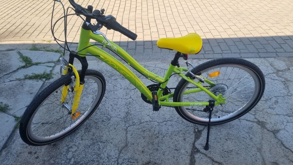 Rower dzieciecy Romet Basia,kola 24 cale,amortyzator, przerzutki,bdb