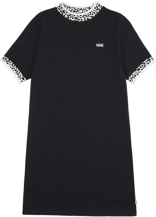 Vans платье футболка поямое черное мини оригинал хлопковое
