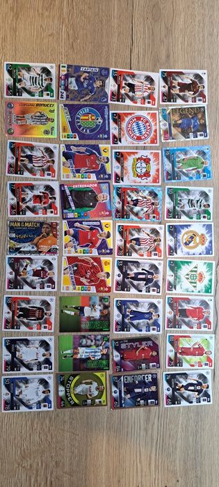 Karty piłkarskie Match Attax i inne 36 szt