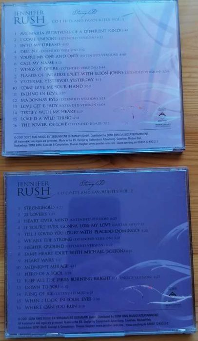 Sprzedam 2 płyty CD Jennifer Rush.