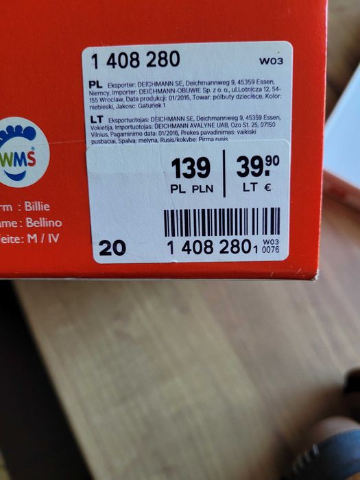 Sandałki elefanten 20