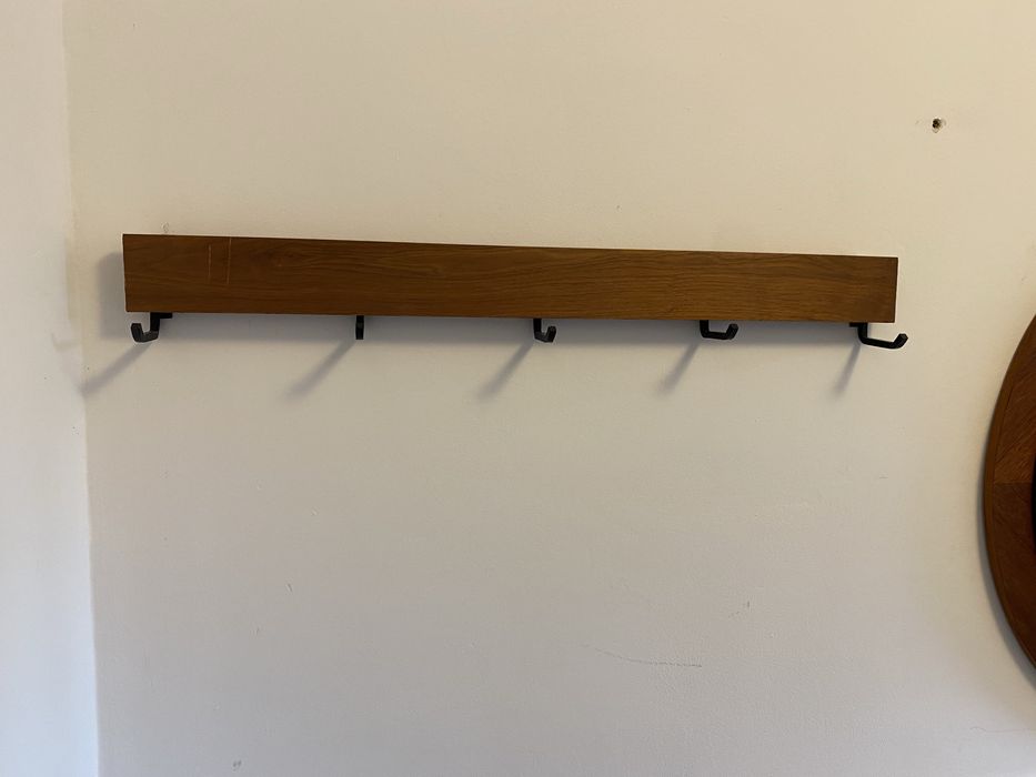 Wieszak scienny mid century, teak, skandynawski