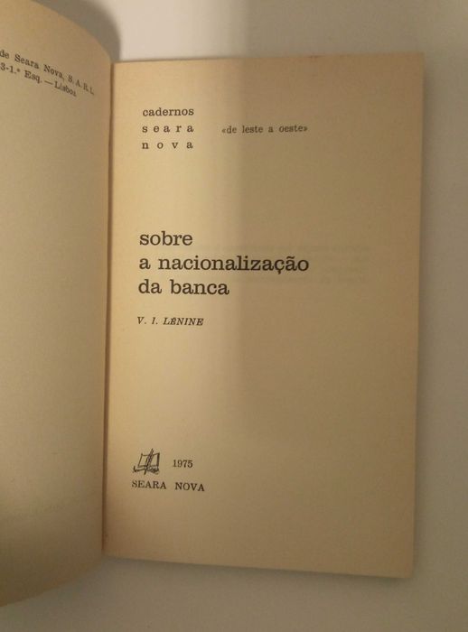 Sobre a nacionalização da banca, de V. I. Lénine