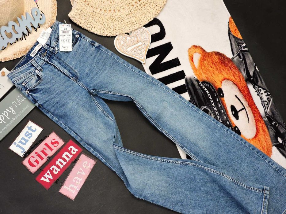 House Nowe spodnie jeans dzowny wysoki stan 32