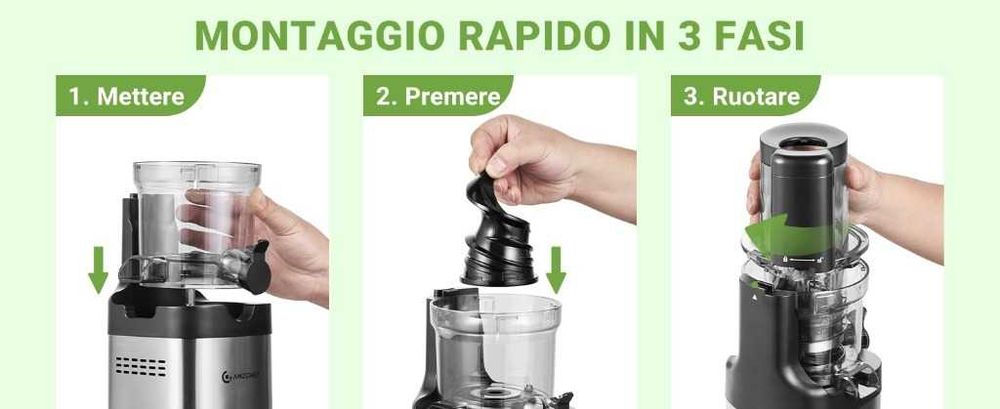 Profesjonalna wyciskarka na zimno AMZCHEF – wyciskarka do soków