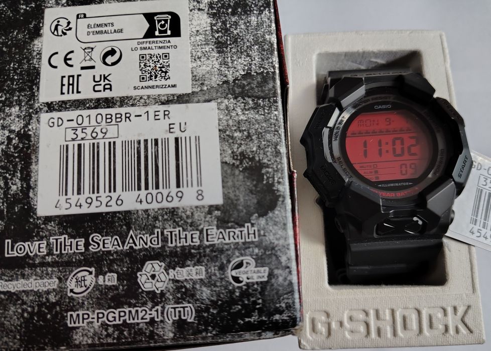 Оригінальний наручний годинник Casio G-SHOCK GD-010BBR-1ER