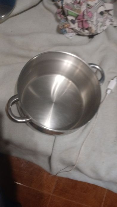 panela de aço inoxidável com tampa