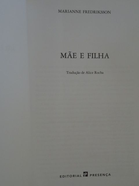 Mãe e Filha de Marianne Fredriksson