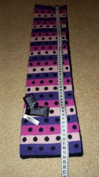 Szalik H&M 40% wełna 10 % angora 15/128 cm