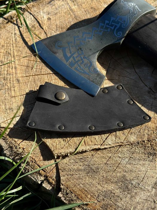 Сокира ручної роботи Вікінг TR28/1 з чохлом Подарочный топор