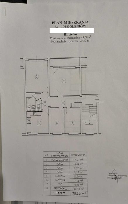Przestronne, 75 m² w Goleniowie – Stan Deweloperski po kapitalnym remoncie!