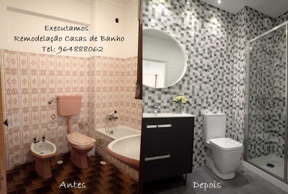 Limpeza WC, Remodelação Casas de banho. Quer ter Casa de banho NOVO?
