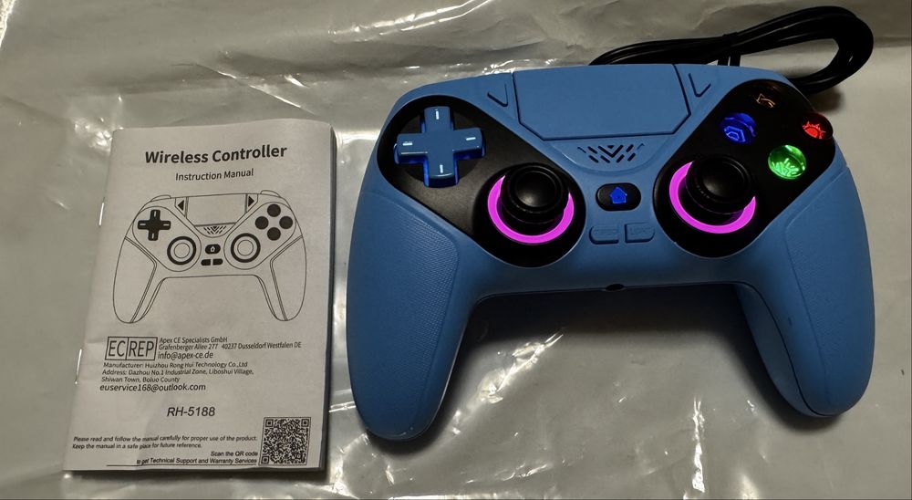 Контролер для PS5/PlayStation 5 ПК, Bluetooth-контролер