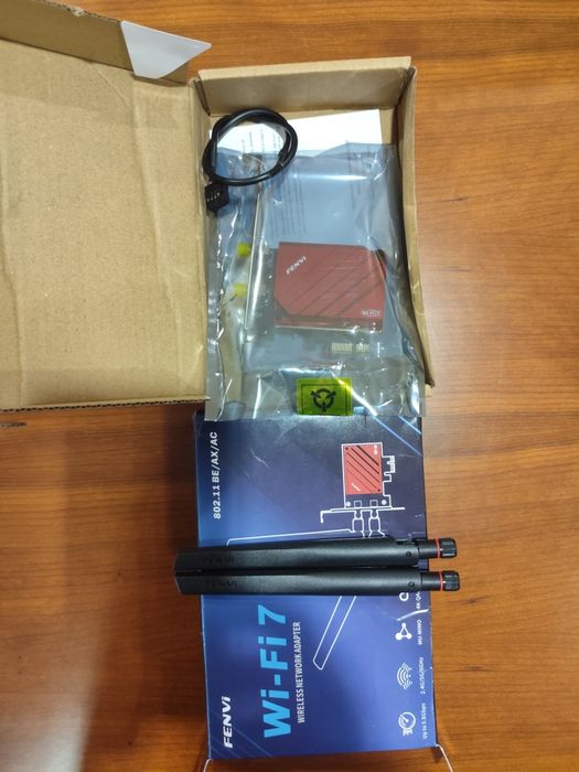 Placa de Rede FENVI Wi-Fi 7 PCIe Adapter