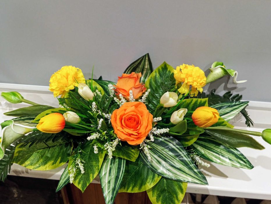 stroik na cmentarz, pomnik, wiosenny, pojedynczy, Wielkanoc