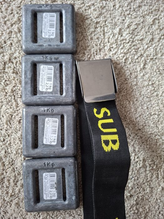 Cinto de chumbos pesos mergulho e caça submarina