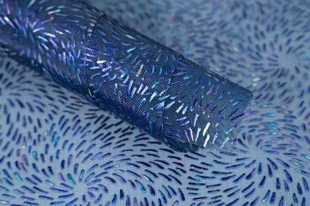 Materiał pod galeryjkę akordeonu WZÓR 1 NIEBIESKI