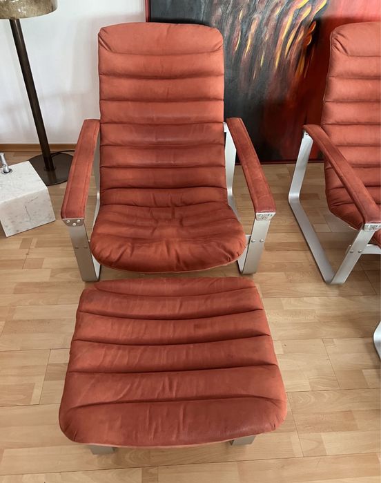 Ilmari Lappaleinen dla Asko. Para foteli Pulkka  mid century