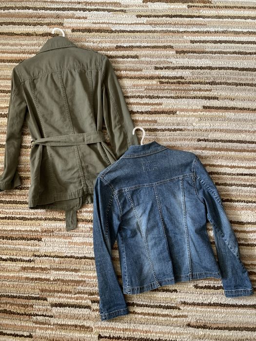 Куртка джинсова jeans хакі зелена m