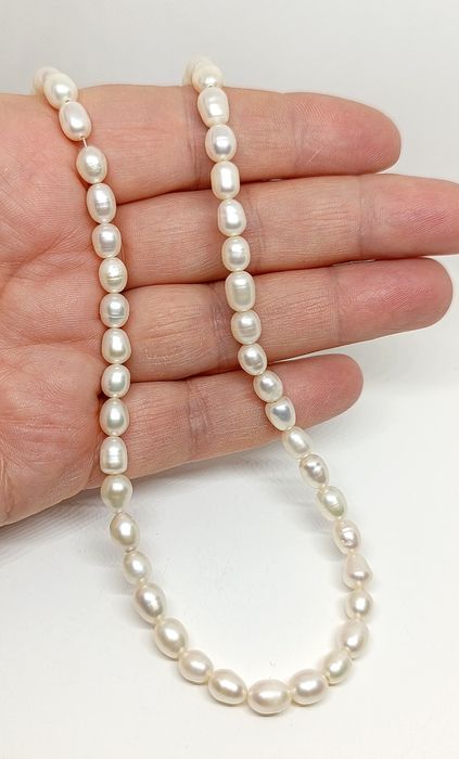 Naszyjnik z pereł hodowlanych długość 50 cm