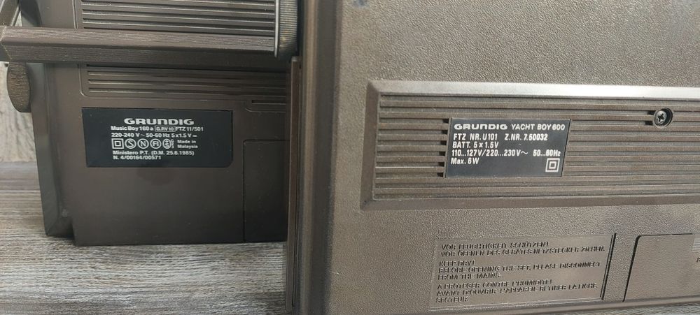 Grundig Yacht  Boy 600. Music Boy  160