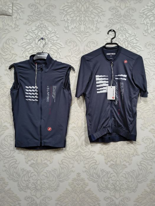 Koszulka i kamizelka  rowerowa  castelli espresso r zestaw  męski M