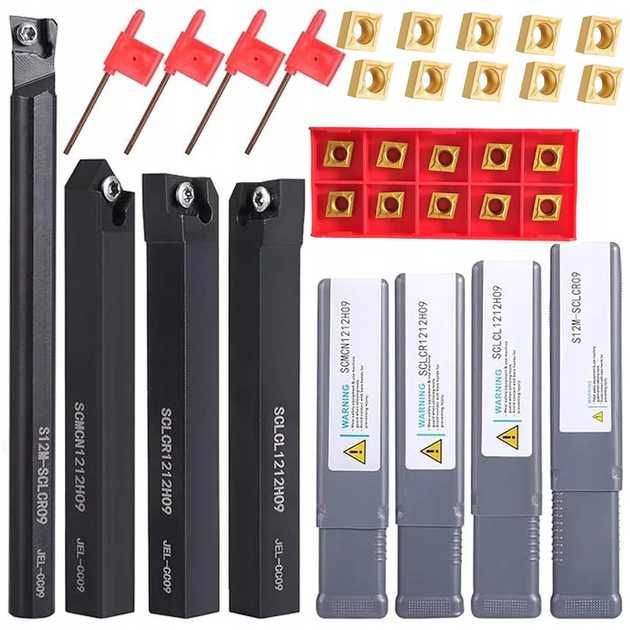 Набір з 4 токарних державок, різців 12мм для токарного верстата Falon