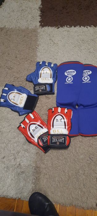 Перчатки для смешанных единоборств защита голени поясам