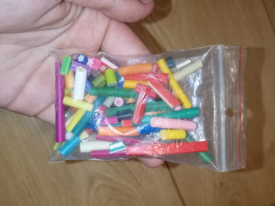 Plasterki fimo ozdoby na paznokcie manicure owoce hello kitty zestaw